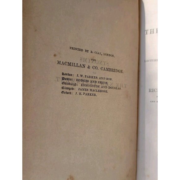 1854 Antique Synonyms Of The New Testament 2nd Ed. Rev. Richard Trench B.D - Picture 6 of 15